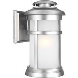 Elstead Lighting Elstead Newport Zunanja stenska svetilka z 1 lučjo, barvano brušeno jeklo, IP44, E27, (22100170) | Shoptok.si