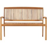  Složiva vrtna klupa s jastukom 128,5 cm od masovne tikovine | shoptok.hr