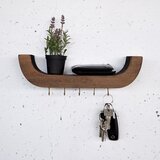 Hanah home Raf289 wooden decorative wooden wall shelf Cene