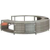  Okvir za masažno kad siv poli ratan, (21000630) | Shoptok.si