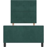  Krevet s opruga kutije Tamnozelena 80 x 200 cm Baršun | shoptok.hr