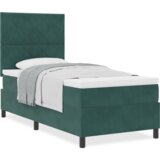  Uzglavlje s madracem tamnozelene boje 90x200 cm od baršuna | shoptok.hr