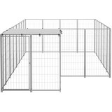  Kavez za pse srebrni 8,47 m² čelični | shoptok.hr
