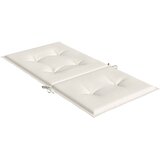  Jastuci za stolice 6 kom prošarano krem 100x50x4 cm tkanina | shoptok.hr