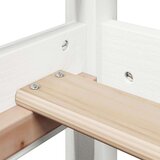 vidaXL Posteljni okvir bel 75x190 cm trdna borovina | Shoptok.si