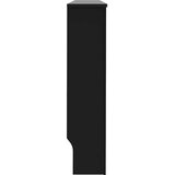  Pokrov za radijator crni 152 x 19 x 81,5 cm konstruirano drvo Slike