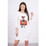 Kesi Dress with 3D graphics Remarkable ecru | shoptok.hr