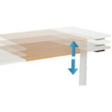 MID.YOU Pisalna Miza Stand T3, Bela, Hrast | Shoptok.si