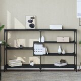 vidaXL Konzolni stol crni 160 x 32 x 95 cm od konstruiranog drva Cijene