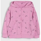 Sinsay Dukserica s patentnim zatvaračem i kapuljačom s motivom duge od fleece pletiva | shoptok.hr