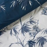 Catherine Lansfield Temno modra/kremno bela enojna posteljnina 135x200 cm Kyoto Floral – | Shoptok.si