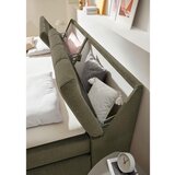 MID.YOU POSTELJA BOXSPRING 200 cm x 240 cm , tekstil, leseni material zelena | Shoptok.si