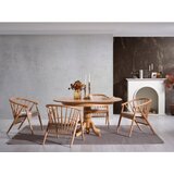 Hanah home eva - natural natural extendable dining table & chairs set (4 pieces) | ePonuda.com