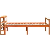  Okvir kreveta s uzglavljem voštano smeđi 75x190 cm od borovine | shoptok.hr
