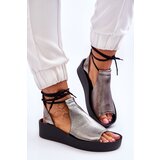 Zazoo Leather Wedge Sandals Nicole | Shoptok.si
