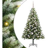  Umjetno Božićno drvce s pokrivačem snijega 150 LED lampica | shoptok.hr