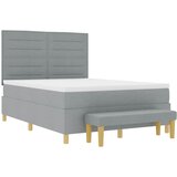  s opruga kutije Svijetlo siva 190 x 140 cm tkanina | shoptok.hr