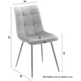 Bessagi Home stol suri, siva, žamet | Shoptok.si