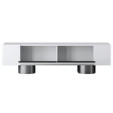 Hanah home tv polica bohem white silver