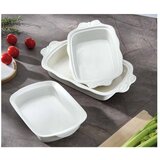 Brandani Posoda za peko iz porcelana new bone china 23x37,5 cm Fiocco – | Shoptok.si