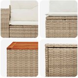  Set sofe 6 kom. Bež i krem bijela Poli Rattan i čelik | shoptok.hr