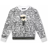 Karl Lagerfeld Otroški pulover bela barva