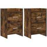vidaXL Noćni ormarići 2 pcs Dimljeni hrast 40 x 30 x 60 cm | shoptok.hr