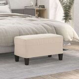 vidaXL Klupa krem 70 x 35 x 41 cm od mikrovlakana - Krema 70 x 35 x 41 cm | shoptok.hr