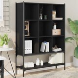  Regal za knjige crni 102 x 30 x 141,5 cm od konstruiranog drva | Eponuda.ba