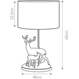 Elstead DL-AMELIA-TL - Stona lampa AMELIA 1xE27/40W/230V bronzana | Eponuda.com