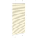 vidaXL Plisirana žaluzija Cream 55x100 cm Širina tkanine 54,4 cm | Shoptok.si