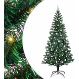  Umjetno predsvijetljeno božićno drvce Zelena 240 cm PVC i metal | shoptok.hr