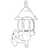 Opviq Vanjska zidna lampa BAP-68184-BSY, 33 cm, IP65, E27, 40W, Crna | Eponuda.ba
