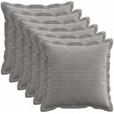  Presvlaka za jastuk 6 kom. HOUTEN Svjetlosiva 35 x 35 cm Kord | shoptok.hr