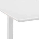  Raztegljiva jedilna miza MDF (80-120)x80x74 cm bela | Shoptok.si