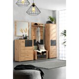 XORA garderobna omara antracit, barve hrasta | Shoptok.si