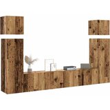 Maison Chic TV omarice - TV enot 8-delna stenski stari lesni inženirski les, (21700426) | Shoptok.si