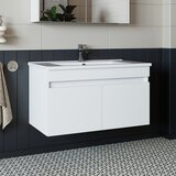 Hanah home kupatilski ormarić sa lavaboom 1049, 85 cm, mat beli | Eponuda.com