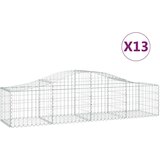  Lučne gabionske košare 13 kom 200x50x40/60 cm pocinčano željezo | shoptok.hr