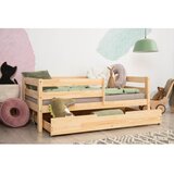 Adeko Dječji krevet od masivnog bora s prostorom za odlaganje 90x160 cm u prirodnoj boji Mila CPD – | shoptok.hr