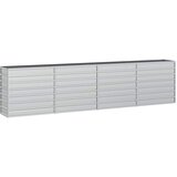  Povišena vrtna gredica 320 x 40 x 77 cm pocinčani čelik srebrna | shoptok.hr