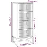 vidaXL Visoka komoda 40 x 30 x 95 cm od konstruiranog drva | shoptok.hr