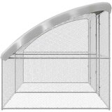  Kavez za piliće 2 pcs Srebrno 400 x 200 x 200 cm Čelik i PE | Eponuda.ba