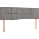  box spring s madracem LED svjetlosivi 140x190 cm baršun | shoptok.hr