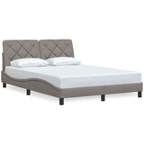  Okvir za krevet bez madraca smeđesivi 140x200 cm od tkanine | shoptok.hr