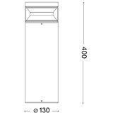 Ideal Lux - LED spolјašnja lampa BOEING LED/14W/230V 40 cm IP65 braon | Eponuda.com