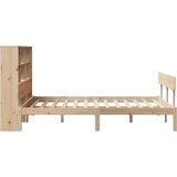 vidaXL Krevet s regalom za knjige bez madraca 120x200 cm od borovine | shoptok.hr
