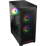 Cougar | Case Airface RGB Black | PC Case | Mid Tower / Mesh Front Panel / 2 x 140mm ARGB Fans / 1x 120mm ARGB Fan / TG Left Panel / Black - CGR-5ZD1B-AIR-RGB | Shoptok.si
