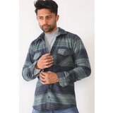 Dewberry G697 MEN'S SHIRT-GREEN-NAVY BLUE Cijene