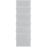  Plastične kutije za pohranu 6 kom 10 L za slaganje | Eponuda.com